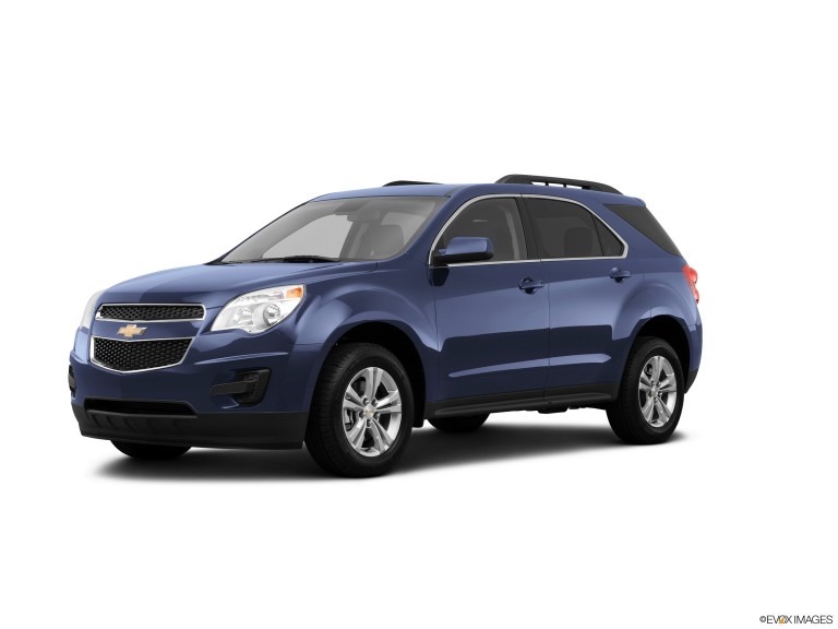 Blue 2013 Chevrolet Equinox with White Background