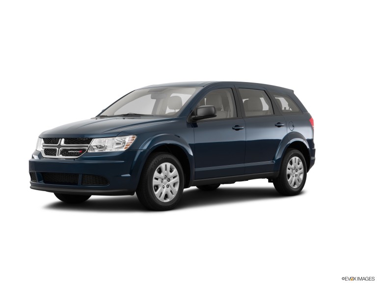 Blue 2015 Dodge Journey With White Background