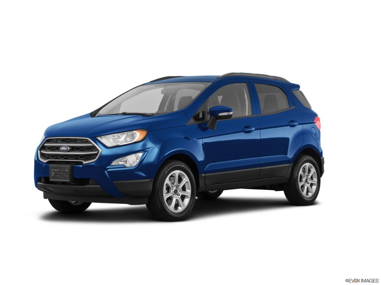 Blue 2019 Ford Ecosport With White Background