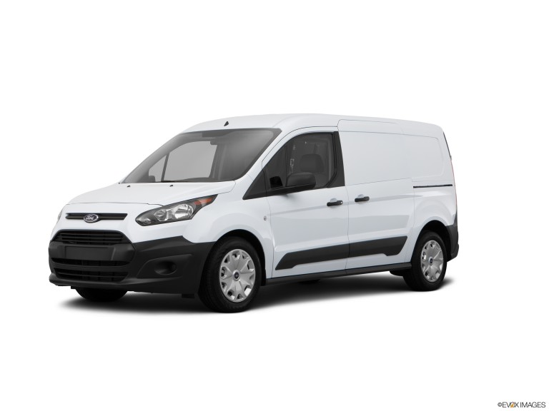 White 2015 Ford Transit Connect With White Background