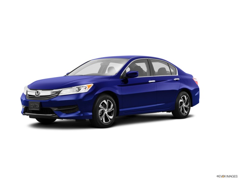 Blue 2016 Honda Accord With White Background