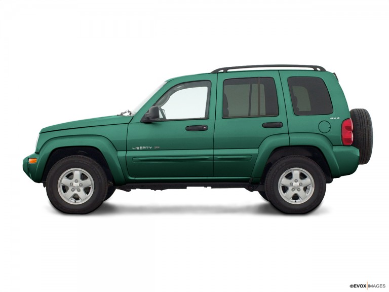 Green 2003 Jeep Liberty From Driver Side