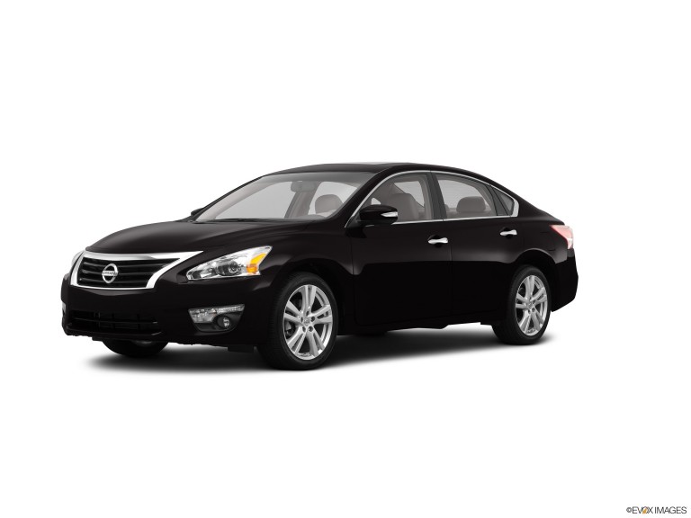 Black 2013 Nissan Altima With White Background