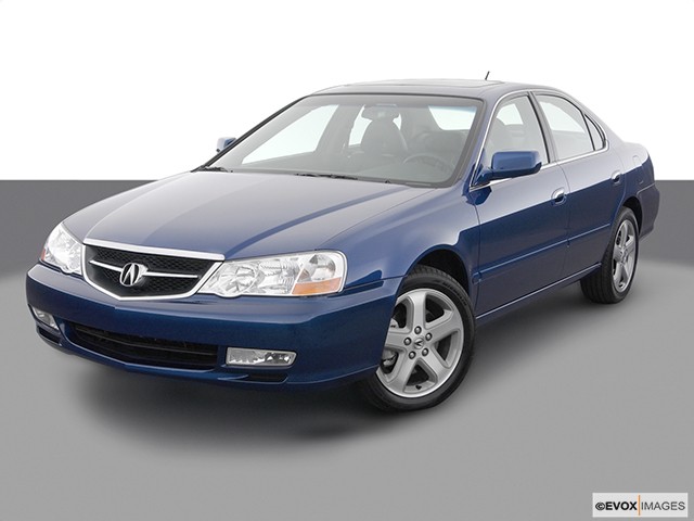 Blue 2003 Acura TL Type S From Front-Driver Side