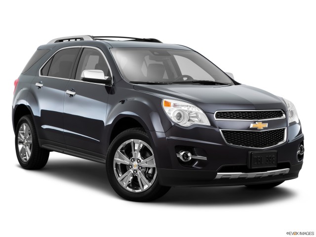 Blue 2015 Chevrolet Equinox With White Background