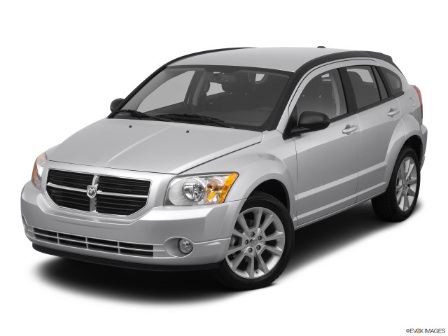 Silver 2012 Dodge Caliber With White Background