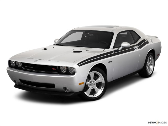 Silver 2010 Dodge Challenger R/T With White Background
