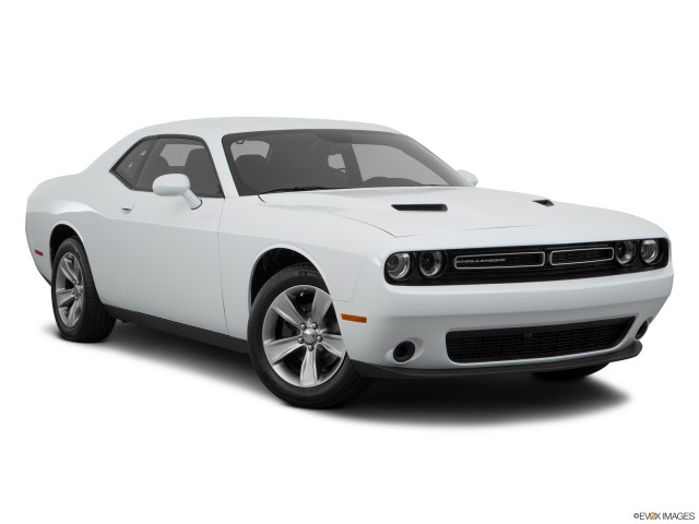White 2016 Dodge Challenger With White Background