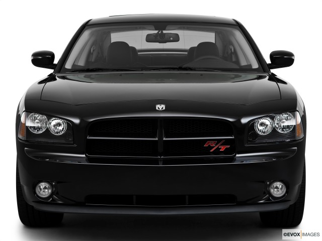 Black 2010 Dodge Charger R/T From Front Side