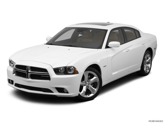 White 2012 Dodge Charger RT With White Background