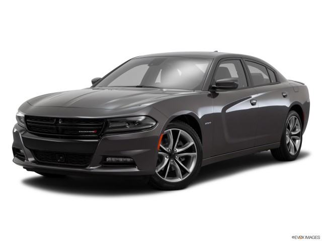 Gray 2015 Charger RT from front drivers side