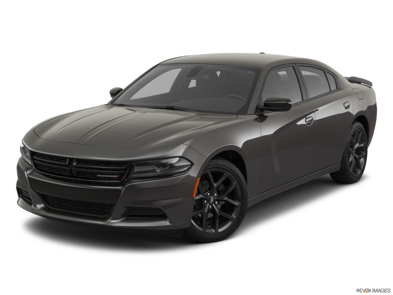 Black 2020 Dodge Charger SXT With White Background