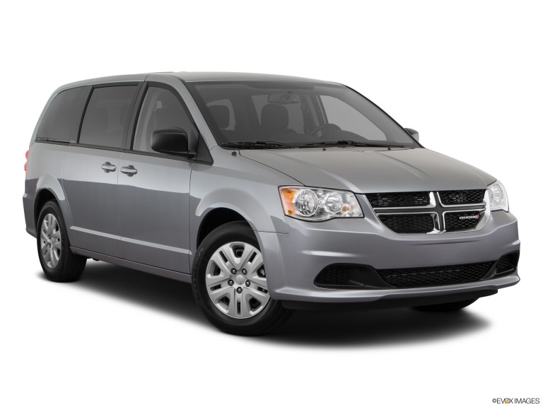 Gray 2020 Dodge Grand Caravan With White Background