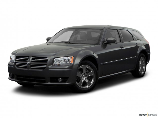 Black 2008 Dodge Magnum R/T With White Background