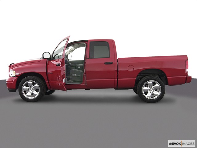 Red 2004 Dodge Ram 1500 SLT From Driver Side With Open Door