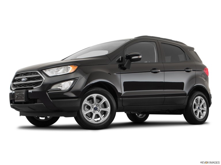 Black 2020 Ford EcoSport With White Background