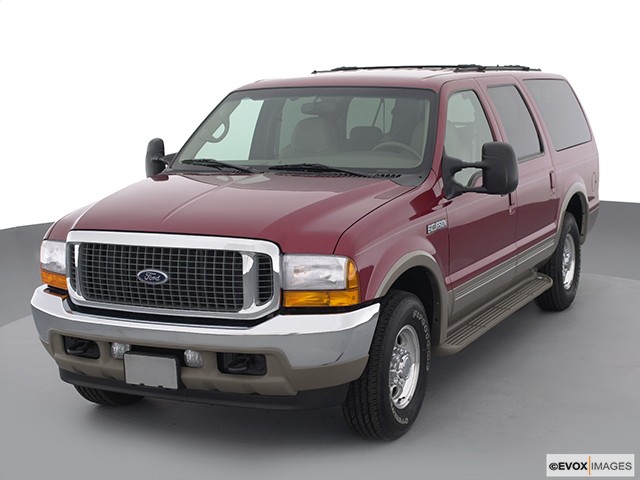Red 2002 Ford Excursion Limited From Front-Driver Side