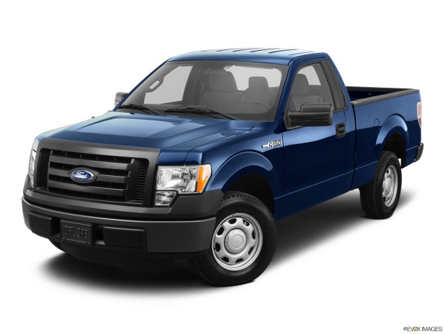 Blue 2011 Ford F-150 With White Background