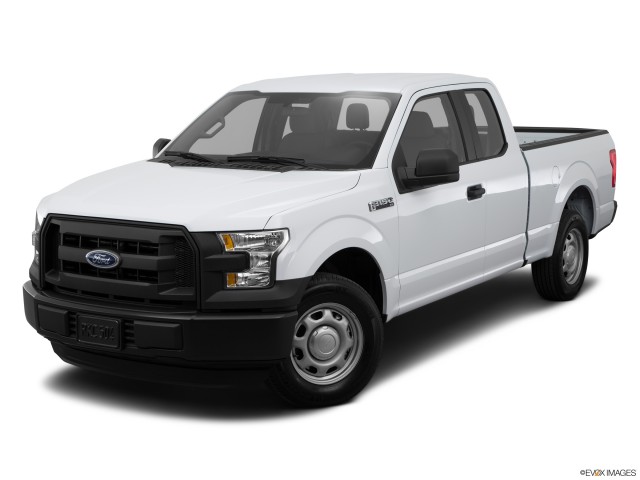 White 2015 Ford F-150 With White Background