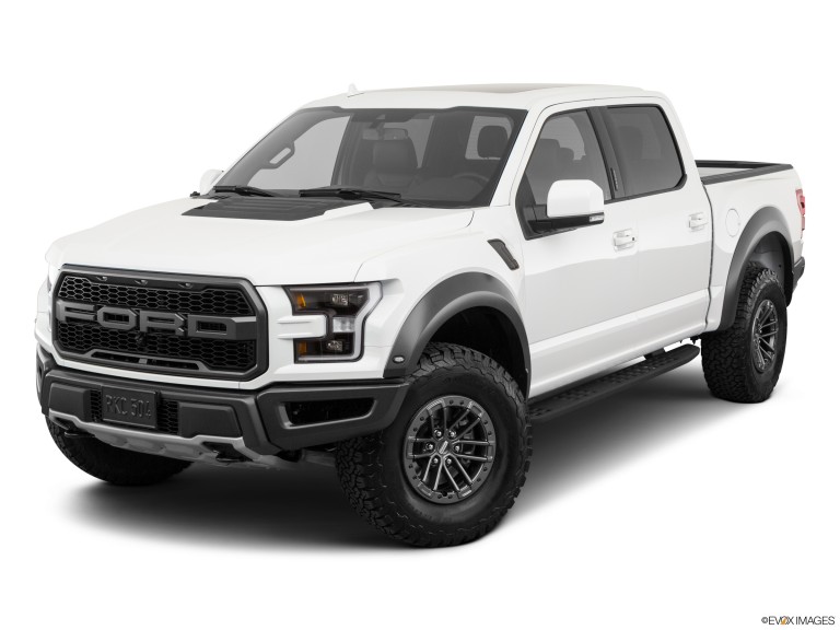 White 2020 Ford F-150 With White Background