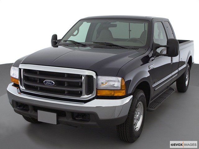 Black 2001 Ford F-250 From Front-Driver Side