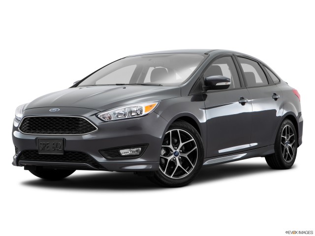Gray 2016 Ford Focus With White Background