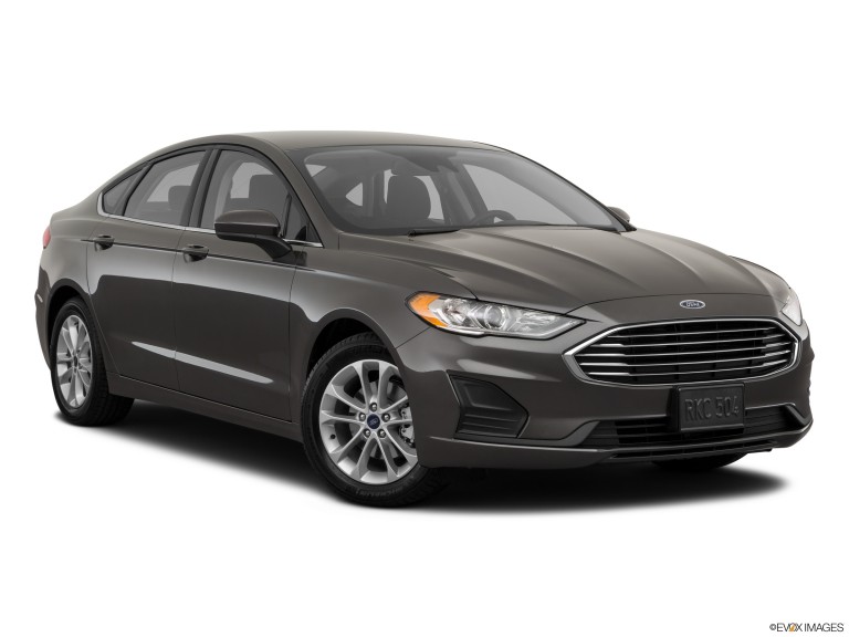 Black 2020 Ford Fusion With White Background