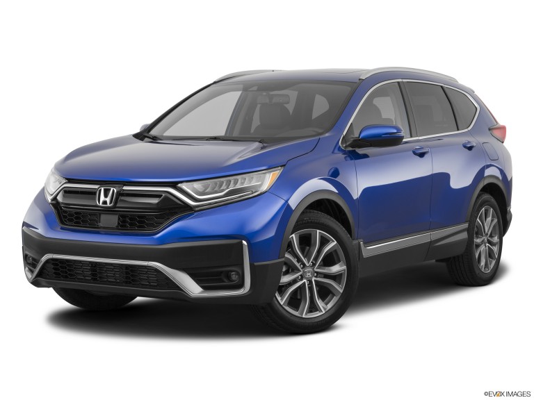 Blue 2020 Honda CR-V Touring from front drivers side