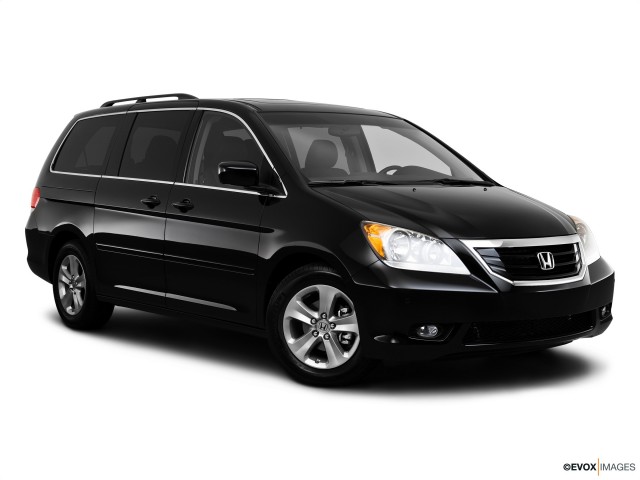 black honda minivan