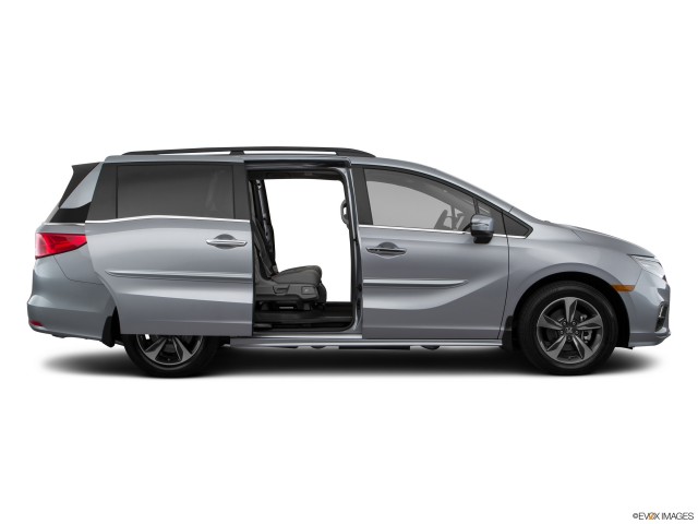 Gray 2018 Honda Odyssey With Sliding Door Opened