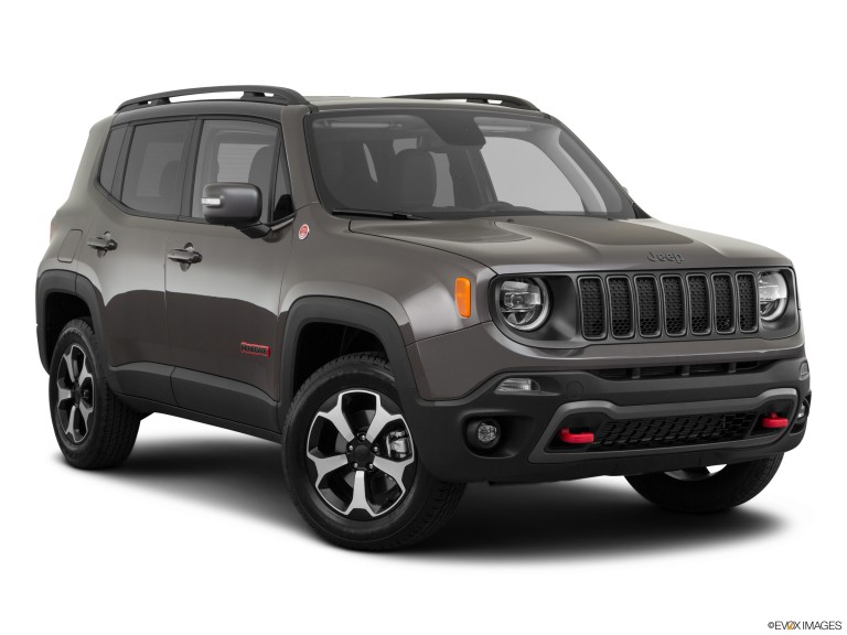 Black 2020 Jeep Renegade From Front-Passenger Side