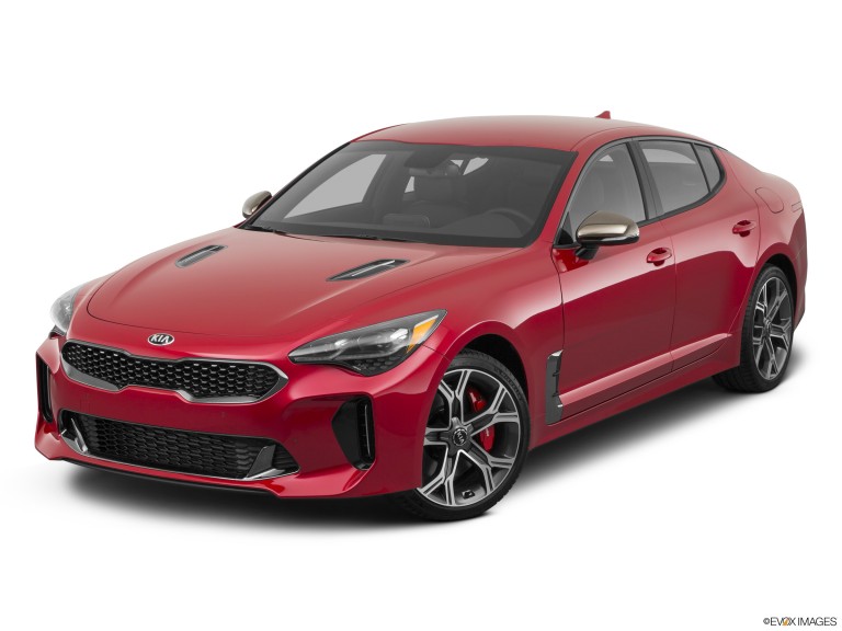 Red 2021 Kia Stinger GT1 With White Background