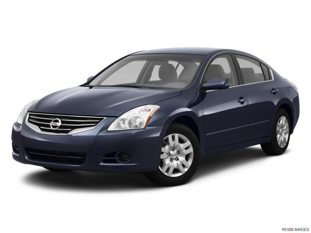 Blue 2012 Nissan Altima 2.5 With White Background