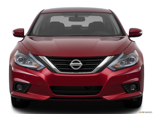 Red 2016 Nissan Altima From Front Side