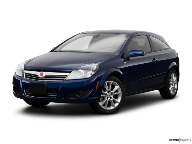 Blue 2008 Saturn Astra XR With White Background