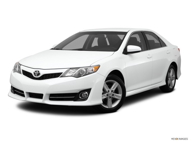 White 2012 Toyota Camry SE With White Background