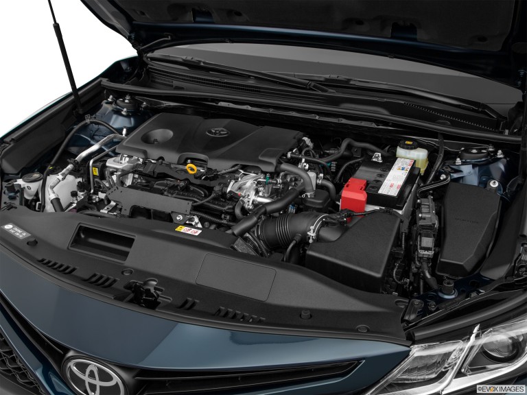 2020 Toyota Camry Open Hood Showing Engine