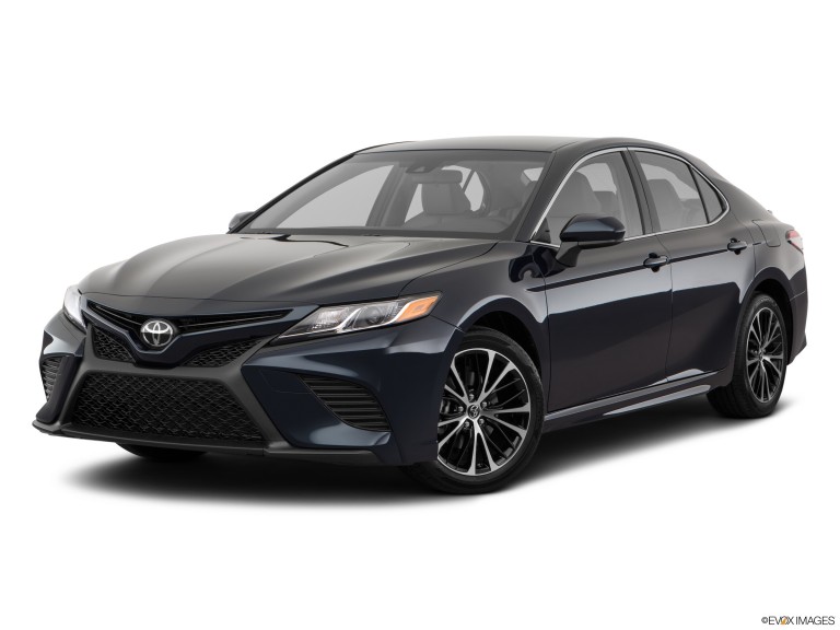 Black Toyota Camry With White Background