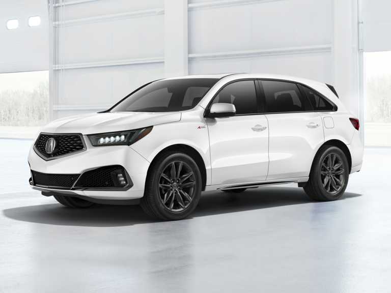 White 2020 Acura MDX From Front-Driver Side