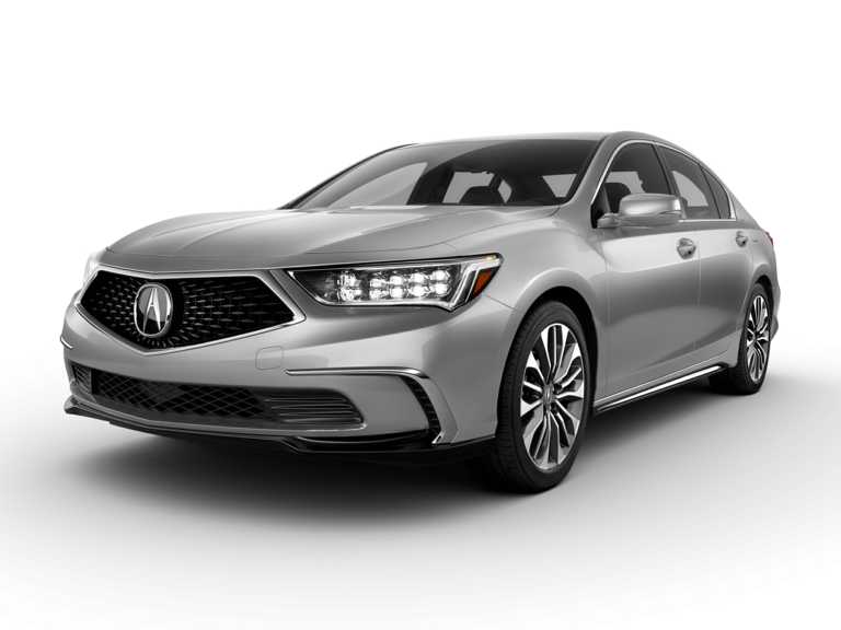 Silver 2020 Acura RLX With White Background