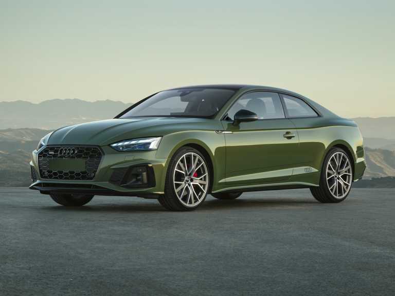 Green 2021 Audi A5 From Front-Driver Side