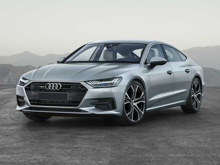 Silver 2021 Audi A7 From Front-Driver Side