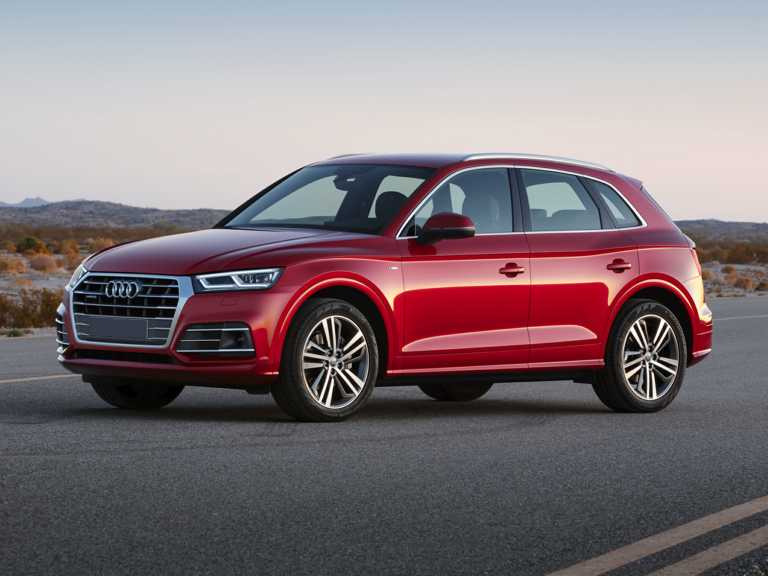 Red 2020 Audi Q5 From Front-Driver Side