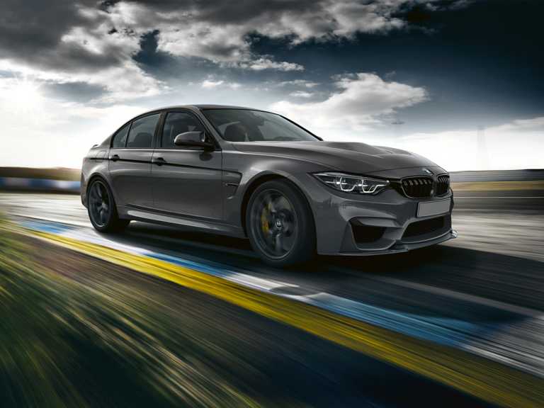 Gray 2018 BMW M3 In Motion