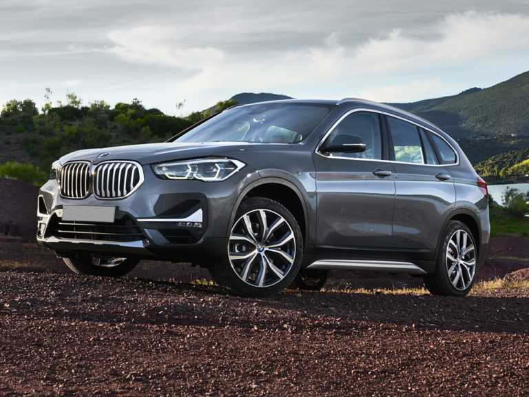 Gray 2020 BMW X1 With Mountains View