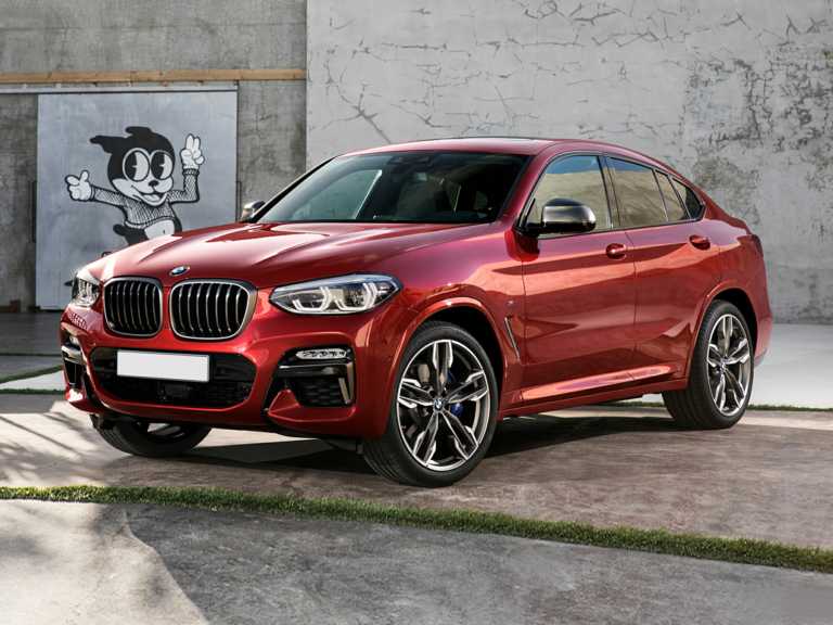 Red 2020 BMW X4 From Front-Driver Side