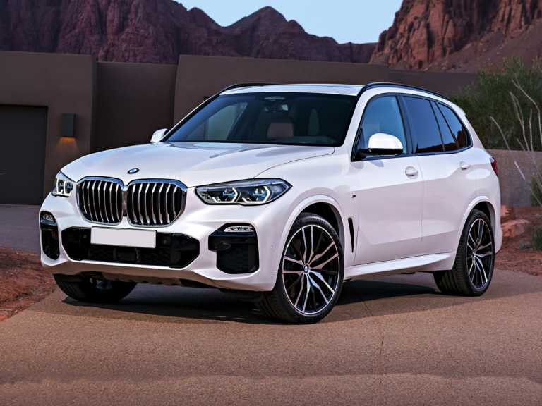 White 2020 BMW X5 From Front-Driver Side