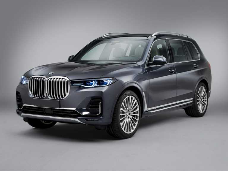 Blue 2020 BMW X7 From Front-Driver Side
