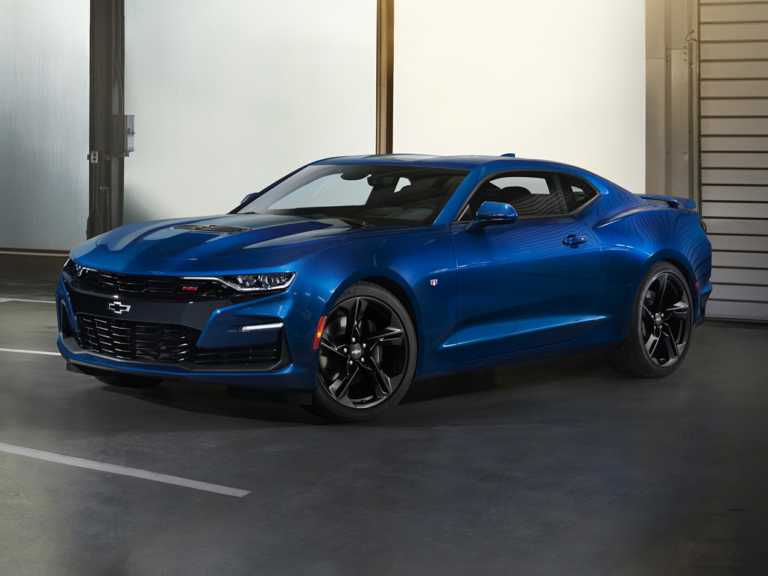 Blue 2020 Chevrolet Camaro From Front-Driver Side