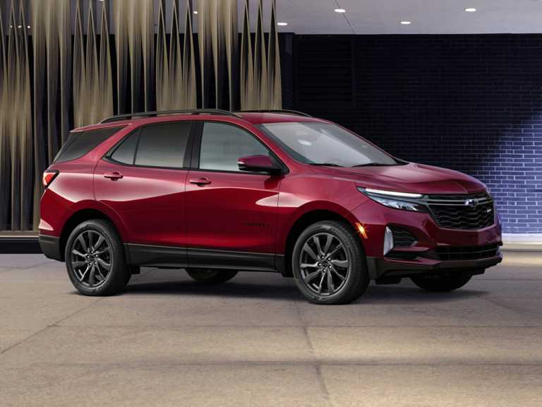 Red 2021 Chevrolet Equinox From Front-Passenger Side
